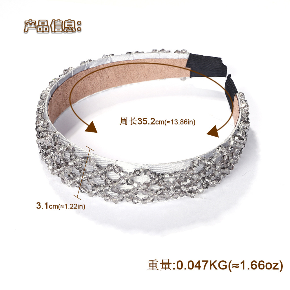 New High-end Velvet Diamond Headband Jewelry display picture 16