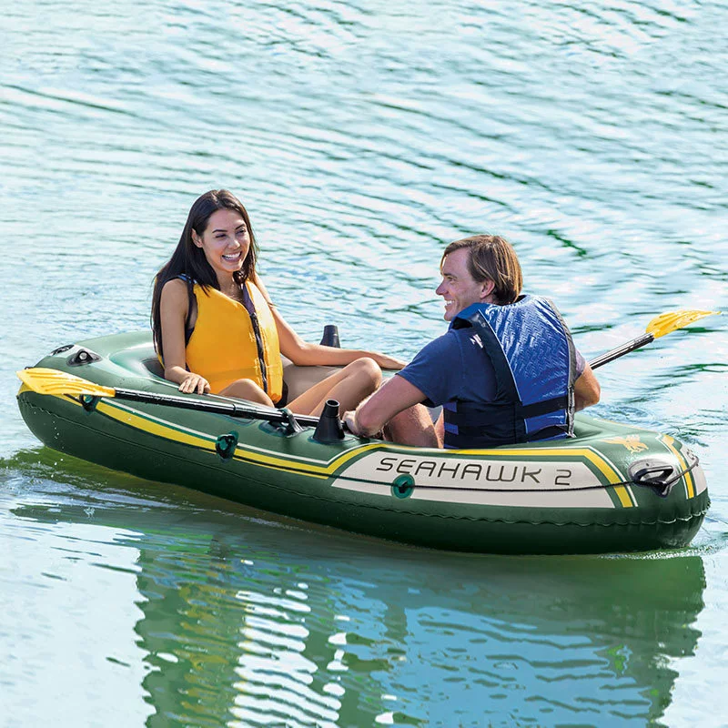 INTEX 68347 Seahawk двухместная надувная лодка-каяк, inflatable boat, рыбная лодка производитель находит товары