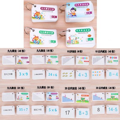 pupil first grade children Ninety-nine Multiplication Division Lips card mathematics 10 20 Addition and subtraction I count title