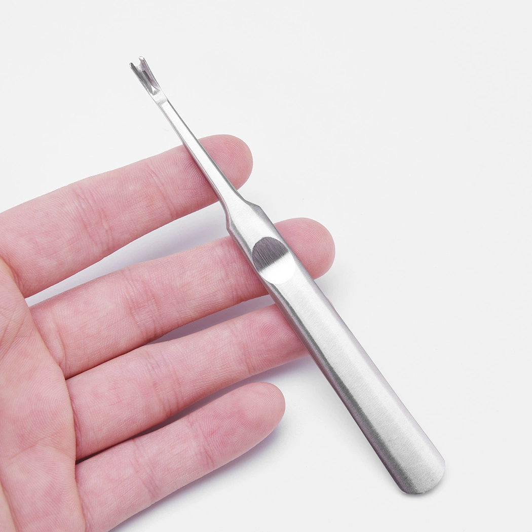 Фабрика оптом из нержавеющей стали мертвой кожи вилка пилинг обрезки V-образной мертвой кожи Вилка Маникюр сталь толкать мертвой кожи вилка оптом