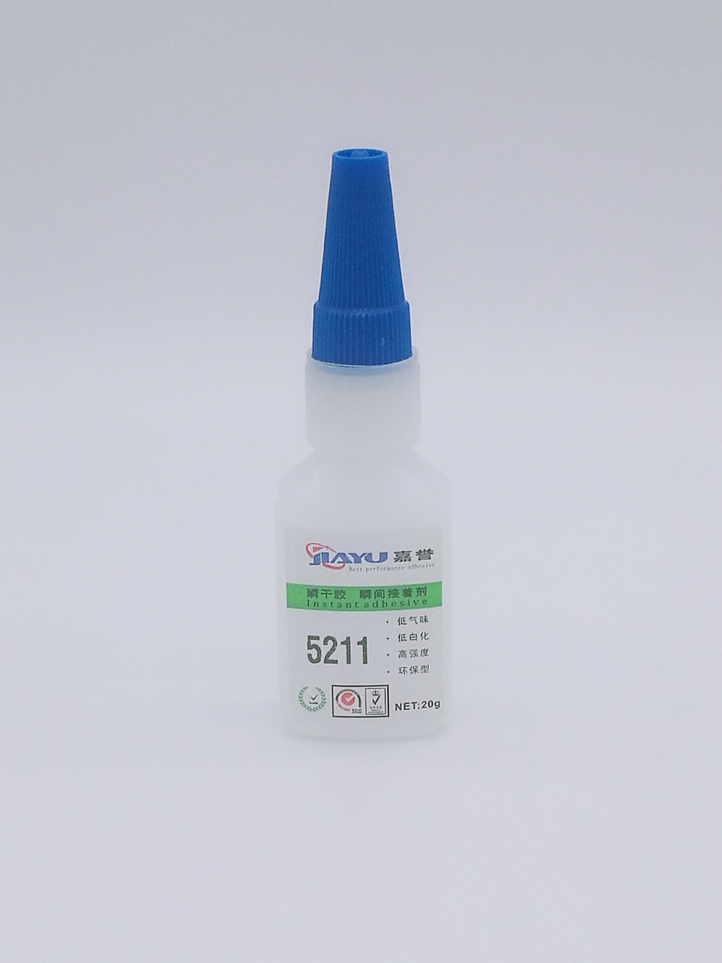 厂家直销5211无气味 无白化 环保耳机快干胶 塑胶 金属强力粘接