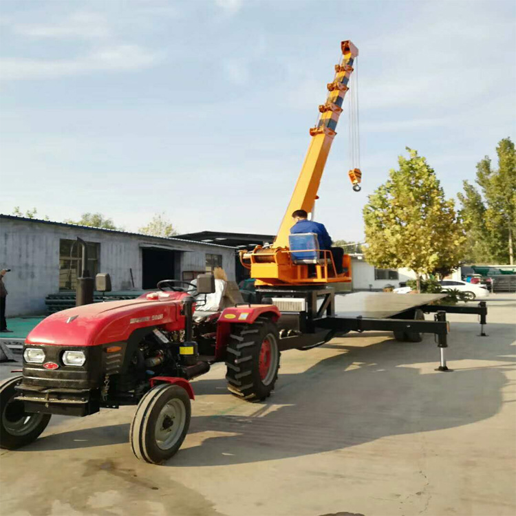 供应拖拉机平板随车吊 四驱四轮平板吊 楼板随车吊厂销售