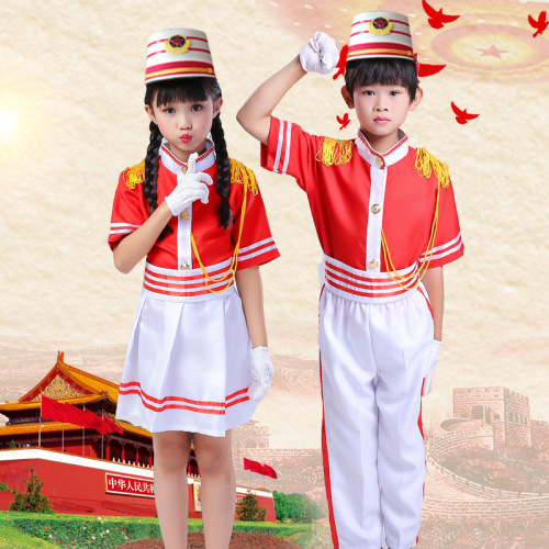 儿童仪仗队管乐队服少先队鼓号服新款鼓号队服装中小学生升旗手服
