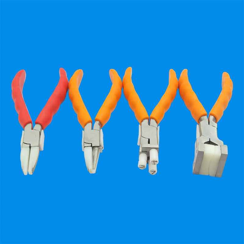 Плоскогубцы из нержавеющей стали из нейлона плоскогубцы для очков дуговые плоскогубцы с круглым носом линия изгиба DIY плоскогубцы с ручным заводом