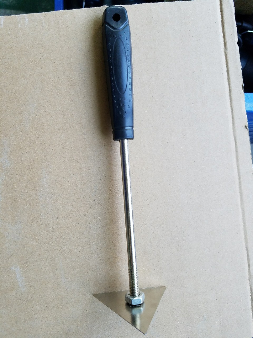 Manufactor Direct selling Hot air gun triangle Scraper Gray board Plastic Handle Washable Scrape board