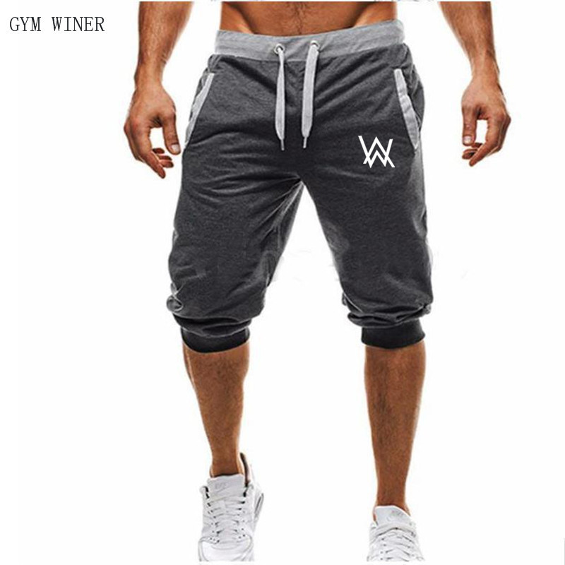 2019 Foreign Trade Trendy Men's Sports Pants Drawstring Men's Loose Neck Fashion Sports Pants Short