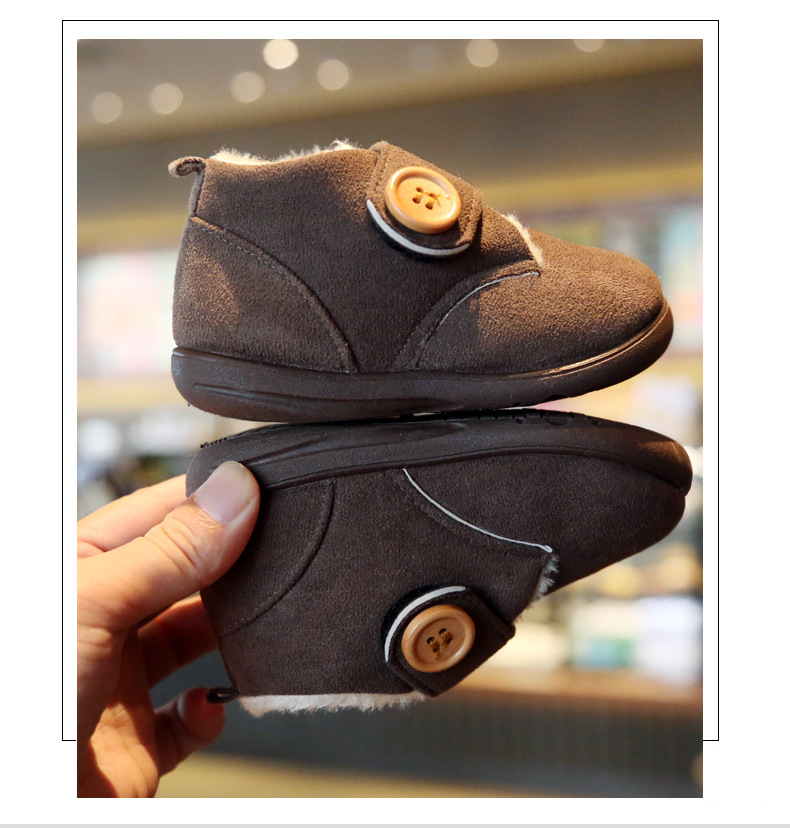 Scarpe da bambino in cotone, 1-3 anni, suole morbide e spesse da uomo invernali, pantaloncini caldi per bambini e ragazze_voghion.com