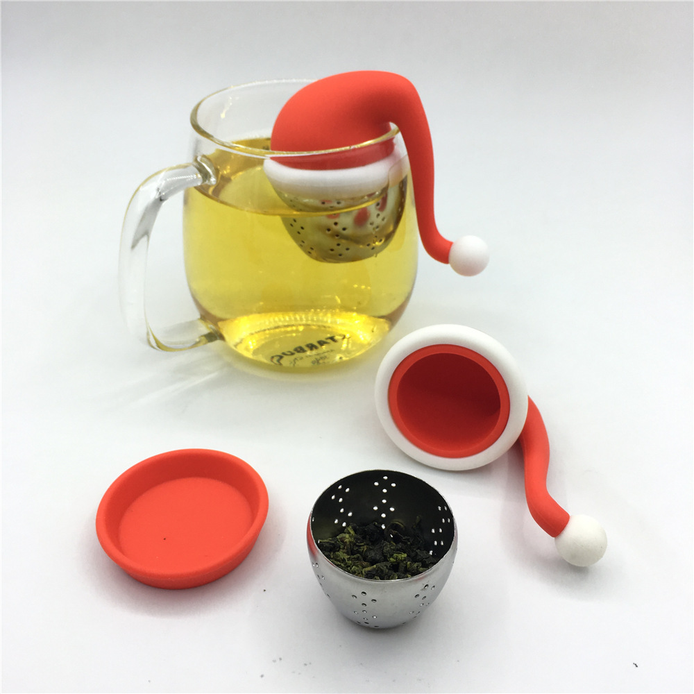 圣诞帽茶漏 Christmas hat tea infuse