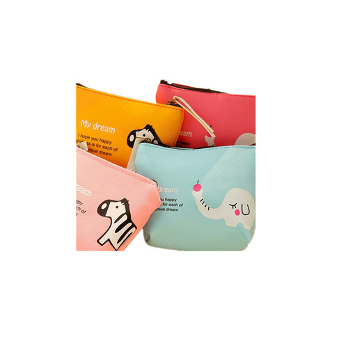 Cute Animal Park Coin Purse Creative Simple Small Storage Bag Key Bag Coin Bag Printable Logo