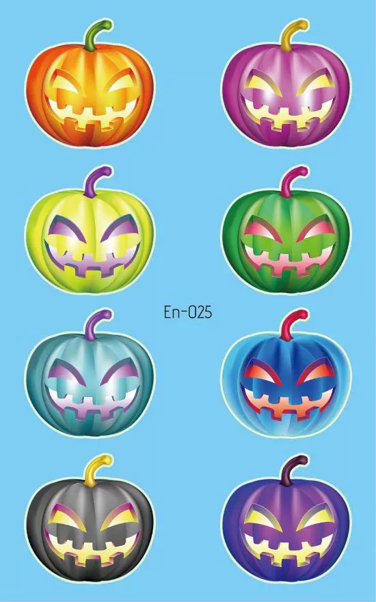 Children's ecological tattoo stickers, Amazon, halloween