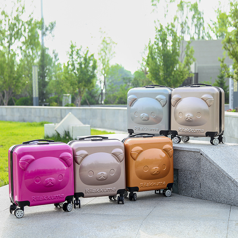 新款儿童旅行箱可爱拉杆箱20寸卡通小熊万向轮小行李箱批发|ms