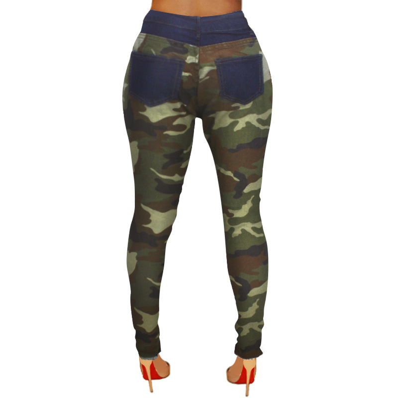 sexy ripped high-waist leggings NSSF64064