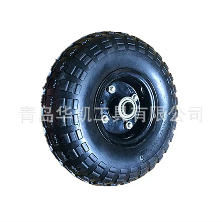 载重好10寸橡胶实心轮子4.10/3.50-4 10寸老虎车搬运车实心轮胎