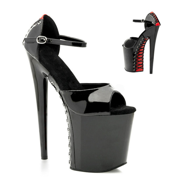 20cm high heel nightclub sandals