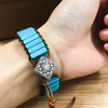 Turquoise bracelet natural stone, jewelry, accessory, wish, boho style