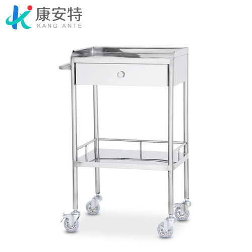 Stainless steel nursing anesthesia trolley, thickened instrument cart, nurse dressing cart, multi-functional oral tools anesthesia cabinet