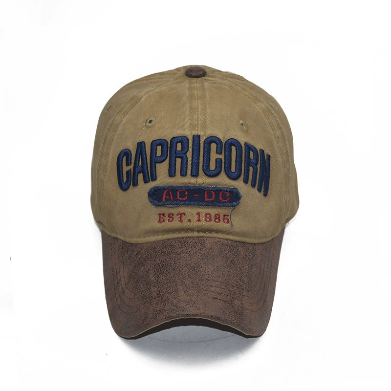 Baseball cap, spring polyurethane cotton, 3D letter embroidery, adjustable fit