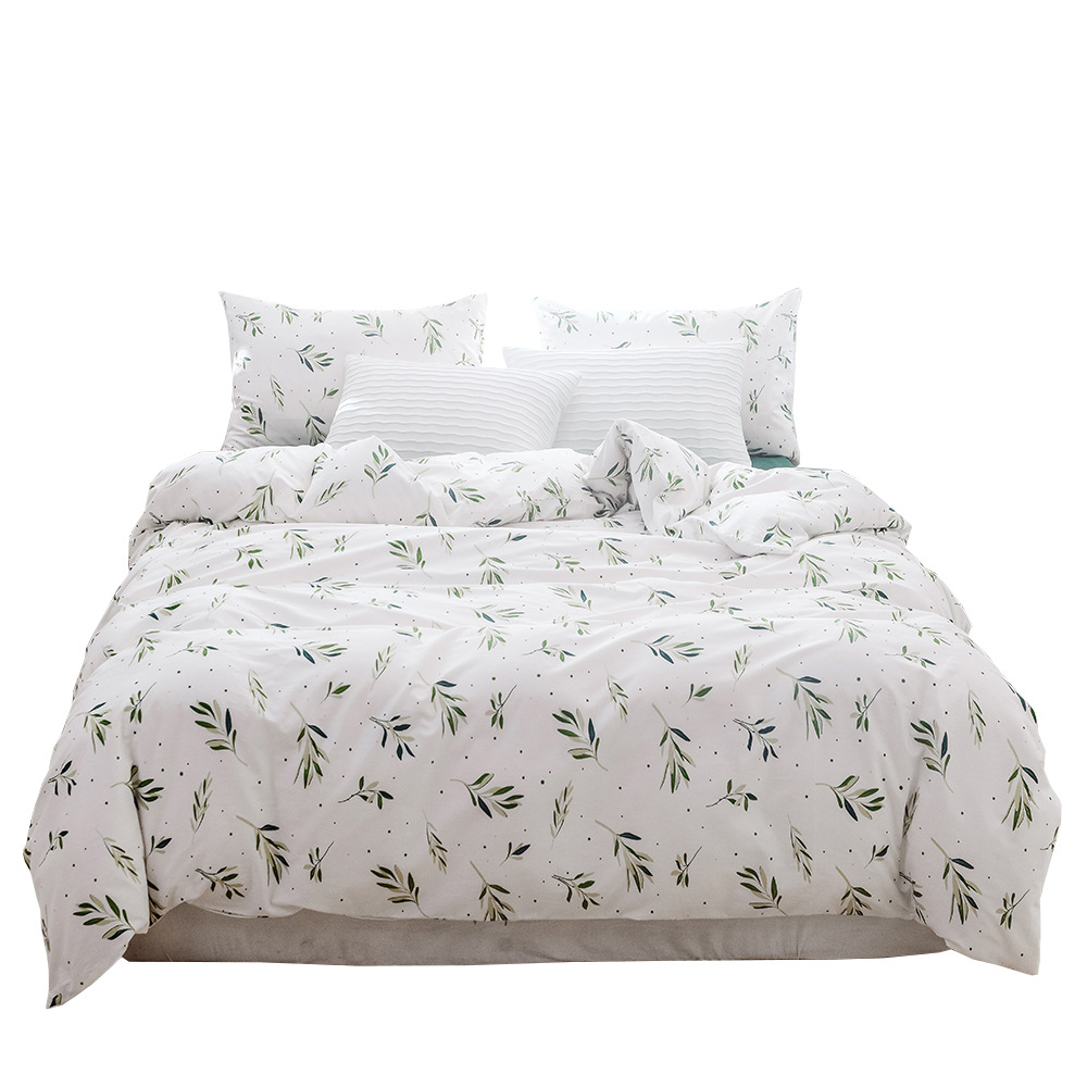 帛缦纺织跨境家纺三件套外贸亚马逊美国爆款纯棉印花床上用品套件