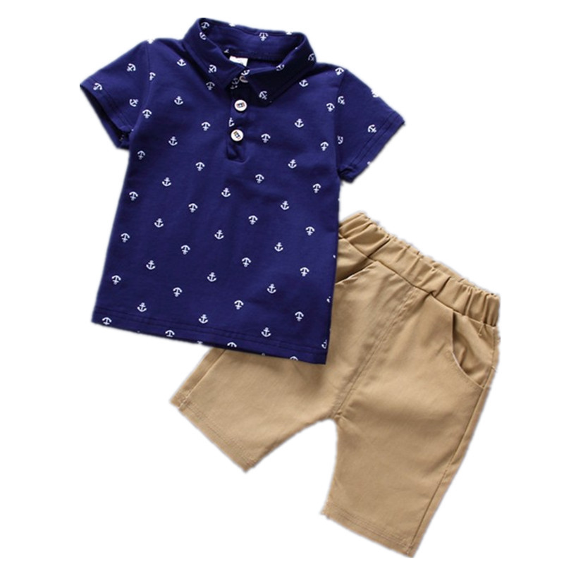2023 Children's Clothing Boys Summer New Cotton Casual Short-sleeved Sports Top + Pants Children's Summer Fashion