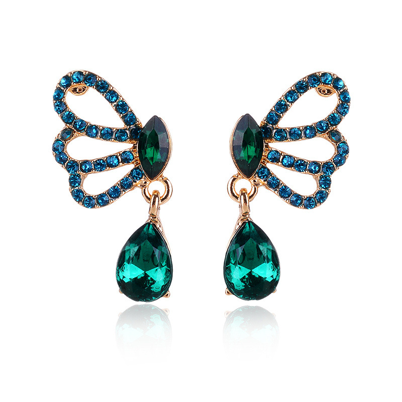 7g Weight Rhinestones Inlay Material Drop Earrings Classification 1 Pair Quantity Daily Occasion Alloy Material Geometric Pattern Women'S Gender Plating Design Retro Style 1 Pair Retro Geometric Alloy Plating Rhinestones Women's Drop Earrings 51