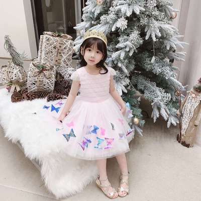 M1835现货蝴蝶仙女网纱裙连衣裙|ms