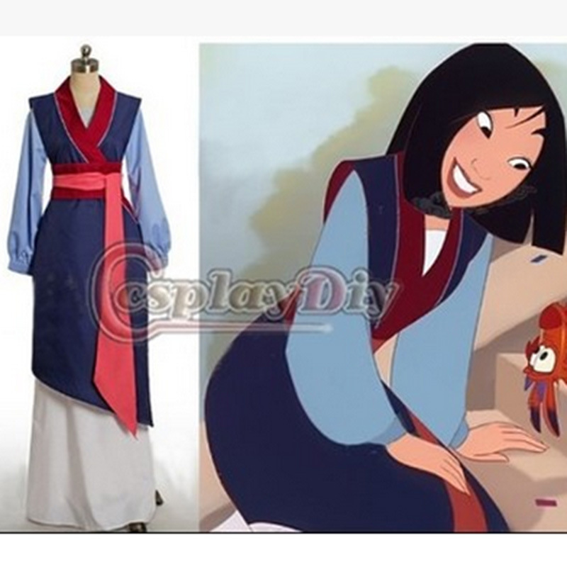 Huamulan traje Cosplay dibujos animados animación rendimiento traje en stock
