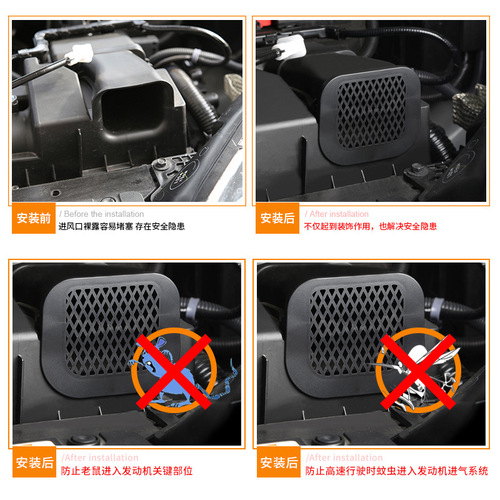 Tenth generation Civic CRV Haoying Crown Road engine air inlet protective cover grille engine compartment anti-rat mesh baffle