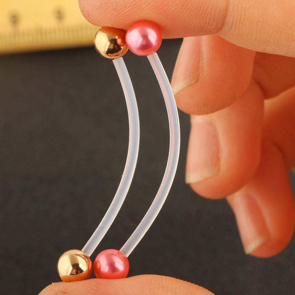 Labret piercing jewelry detail image