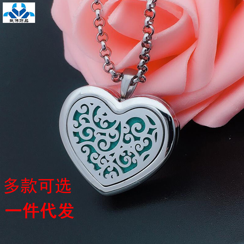 Pendant stainless steel heart shaped