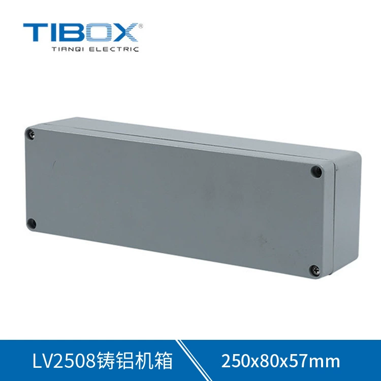 TIBOX делает распределительную коробку IP66 литого алюминия случая 250x80x57mm литого алюминия коробки LV2508 литого алюминия напольную