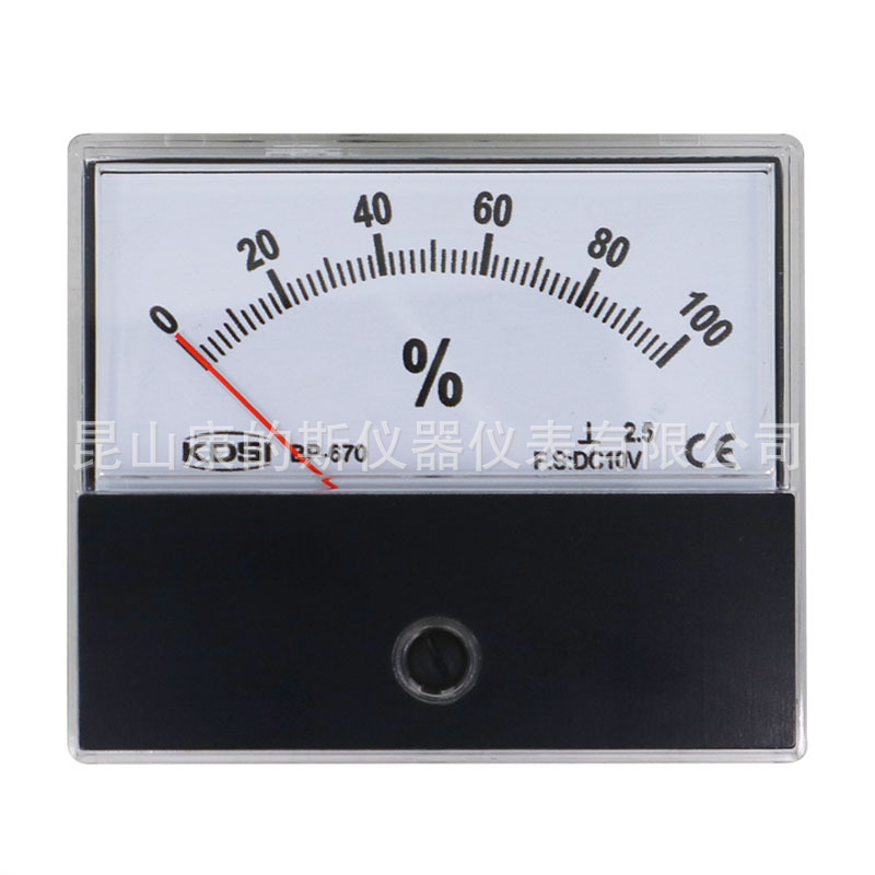 康的斯厂家供应 指针式直流电压表 负载表BP-670 DC10V 0-100