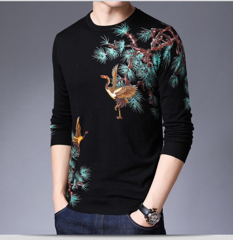 Pull homme JINGPENG INTERNATIONAL en Modal - Ref 3418092 Image 17