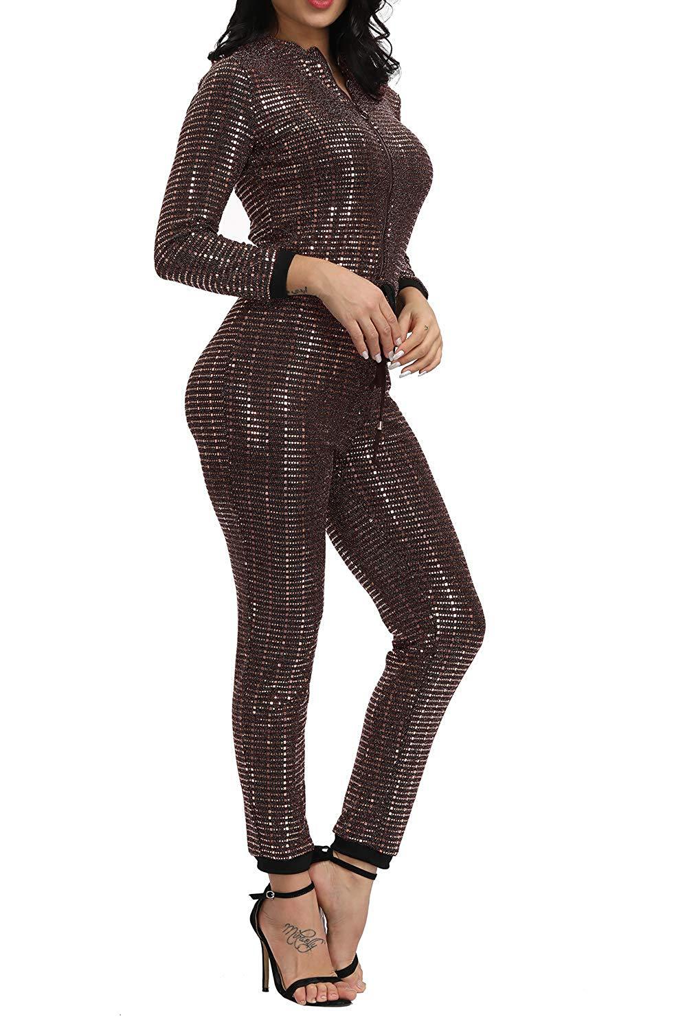 sequins multi-color multi-yard jumpsuit Nihaostyles wholesale clothing vendor NSMDJ75067