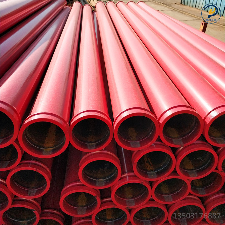 盐山泵管厂家生产/高压三一地泵管/DN125混凝土输送无缝地泵管