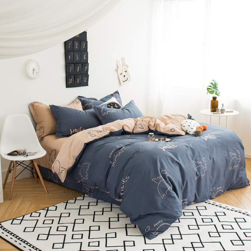 Spinning new pattern Specifications Four piece suit Cotton Twill Kit Reactive printing Bedclothes Manufactor Direct selling