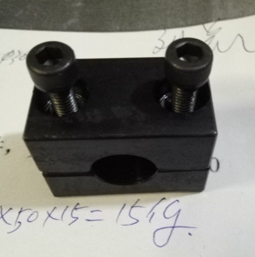 分离型单孔固定座导向轴支座分离型支座侧面安装底座安装座固定夹