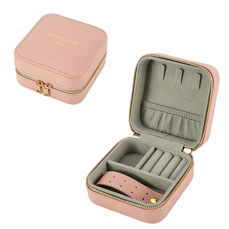 便携式首饰盒饰品收纳盒 旅行耳环戒指盒项链盒耳钉耳饰盒