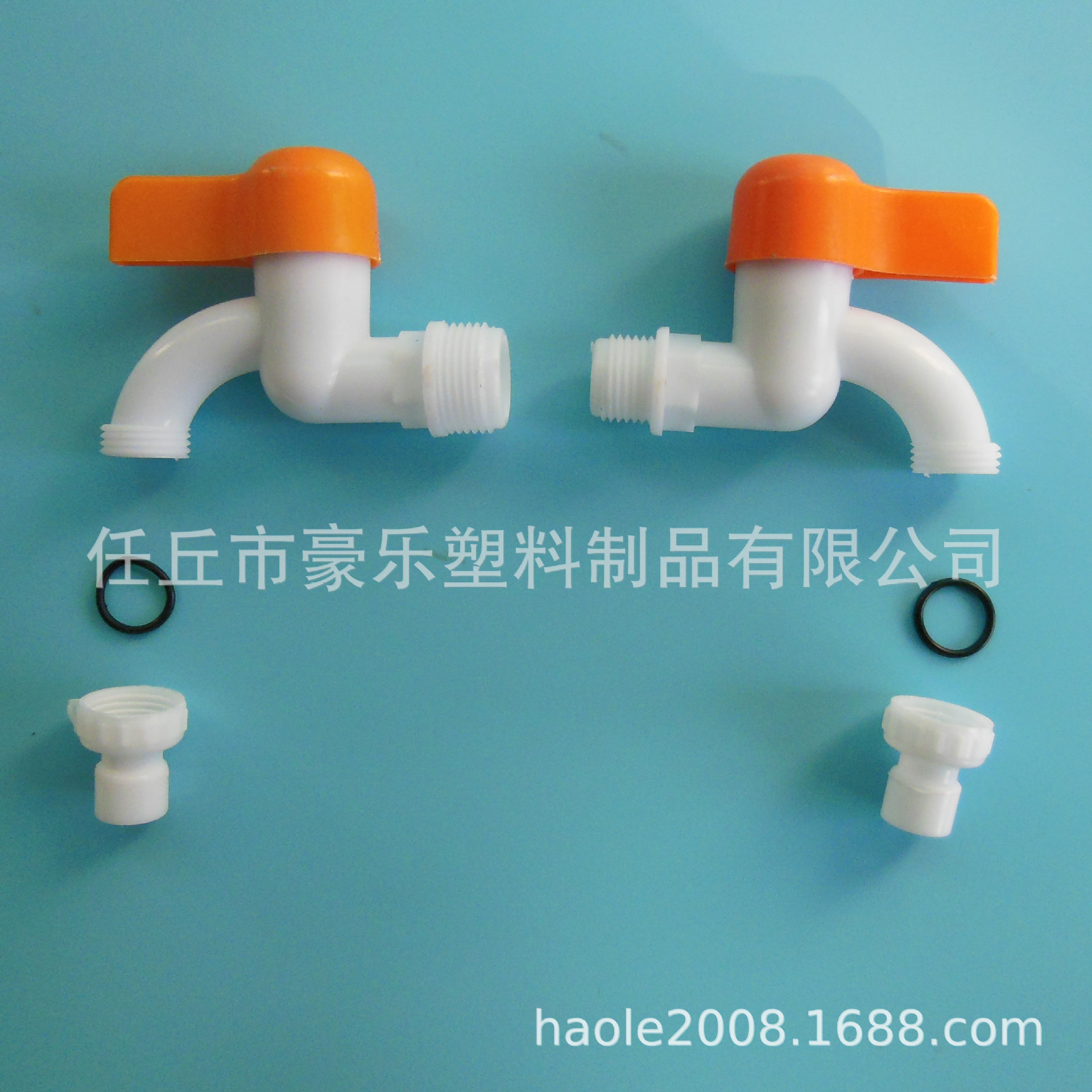 Plastic quick-opening faucet, orange handle, plastic faucet, orange handle, quick-opening faucet, 4/6 plastic faucet Item Picture