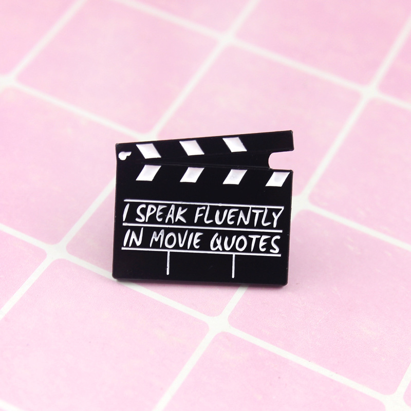 Alloy Material Retro Pin Letter Alloy Enamel Unisex Brooches