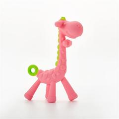 Baby Silicone Teether, Baby Teething Toy, Boilable Giraffe Teether, Wholesale Manufacturer's Teething Rod for Babies