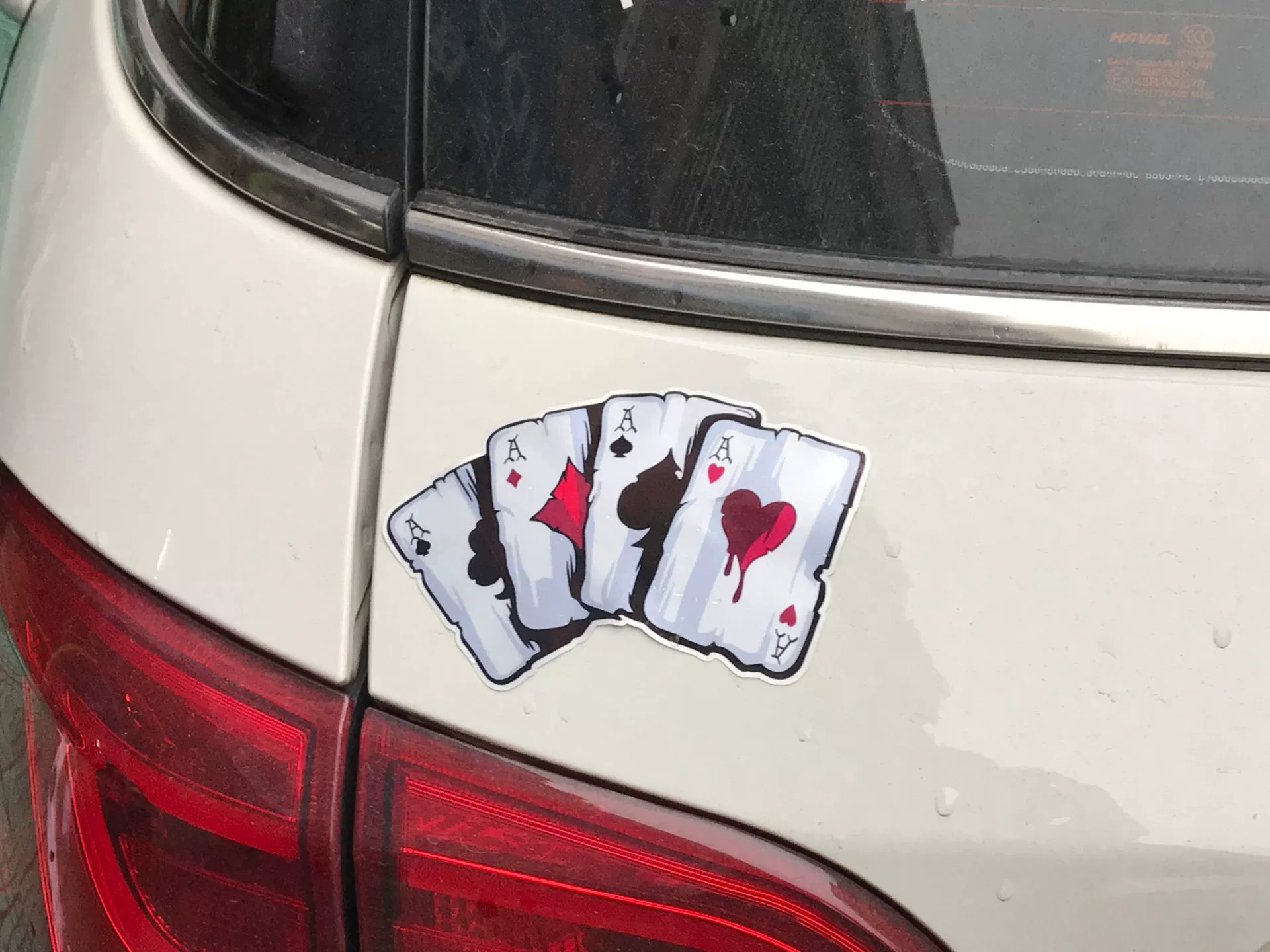 Игральные карты покер шляпа монстра автомобильные наклейки игральные карты Светоотражающие индивидуальные наклейки A313