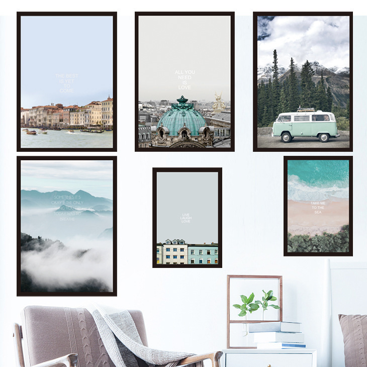 Wall Stickers Artistic Simple Photo Frame Artistic Bedroom Dormitory Bedside Nordic Landscape Wall Instagram Decorative Painting Sticker Wall Stickers Artistic Simple Photo Frame Artistic Bedroom Dormitory Bedside Nordic Landscape Wall Instagram Decorative Painting Sticker
