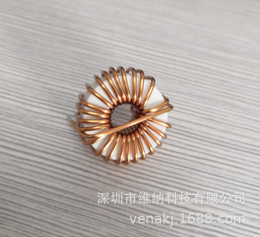 厂家长期供应带座磁环电感铁硅铝磁环电感T20*9*10-2.2MH滤波器