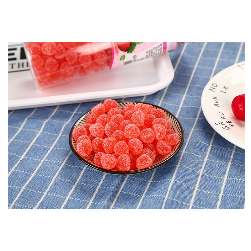 2瓶包邮 200g果汁软糖蛋糕装饰水果糖瓶装橡皮糖网红糖果食品 各有所爱商城网站