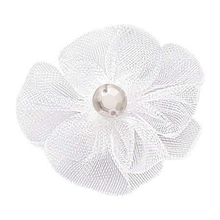 Yao Ming tejido a mano 3cm cinta flor horquilla accesorios decorativos DIY hecho a mano material de producción creativa cinta flor