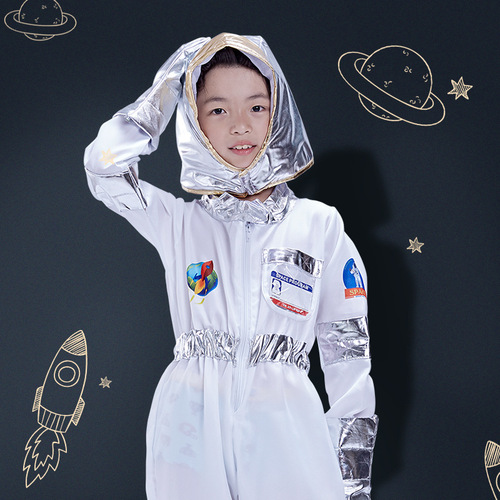 Astronaut costume Halloween children's space pilot cosplay space suit stage professional performance costume