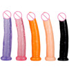 Dunene transparent crystal small simulation penis suction cup mini dildo woman with masturbation anal plug fake penis wholesale