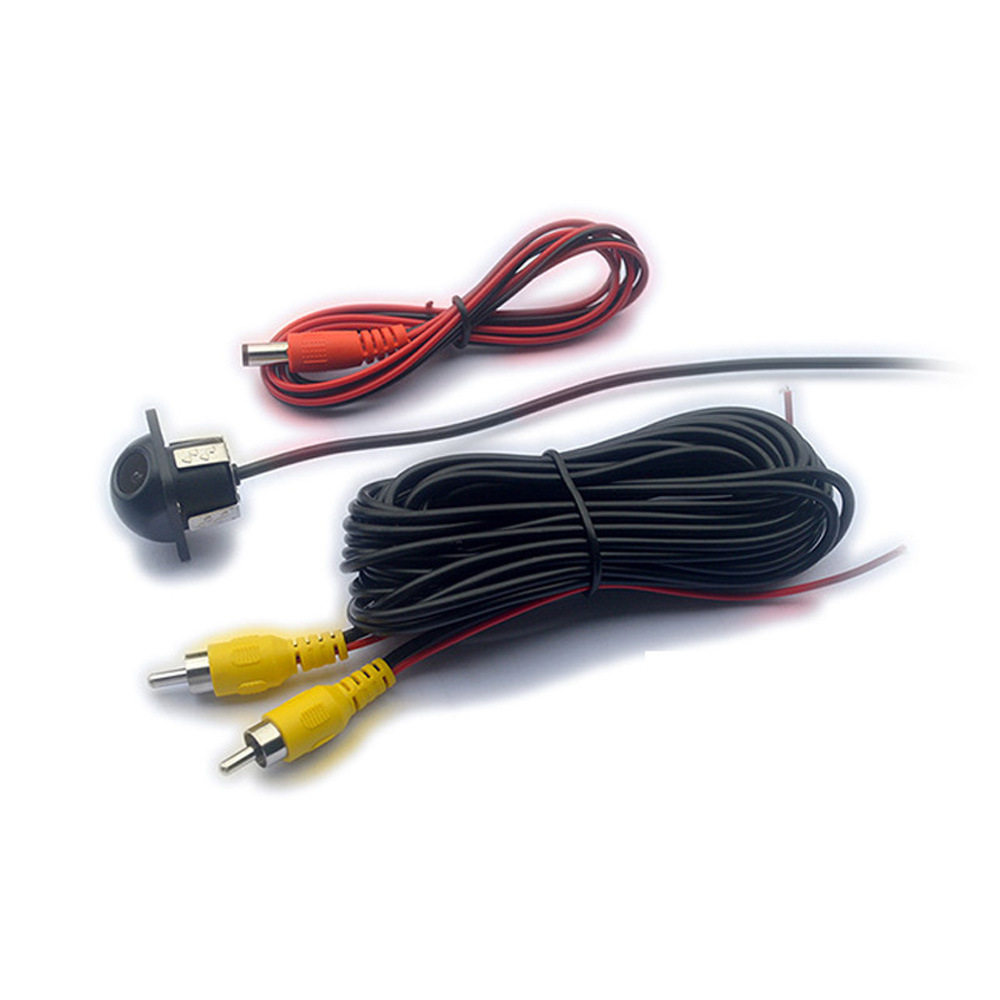 Hd Car Camera Universal Small Straw Hat Opening 20mm with Ruler Colorful Night Vision Reversing Camera