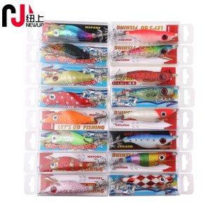 Floating Squid Jig 6 Colors Duo Squid Jig Fresh Water Bass Swimbait Tackle Gear