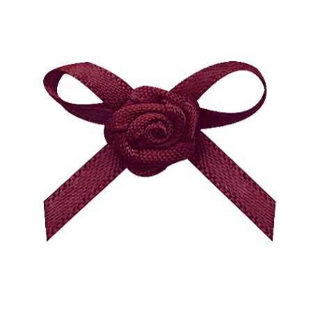 Yao Ming en stock al por mayor pequeño arco cinta de poliéster mano anudada pastel bandera cinta de satén arco